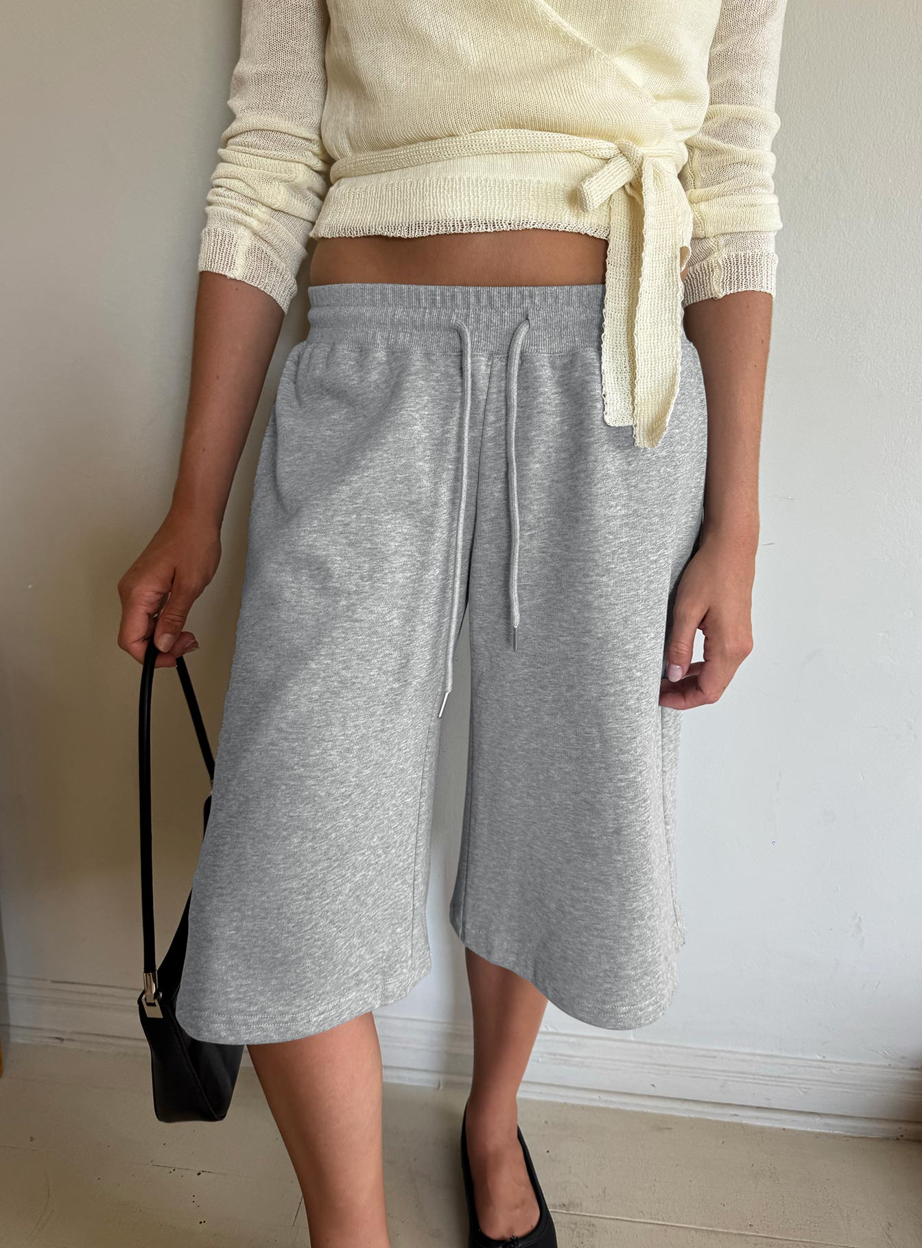 Nikko Longline Fleece Shorts Grey Marle