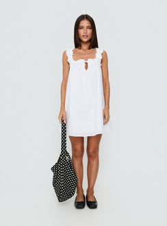 Swing Mini Dress White Tall