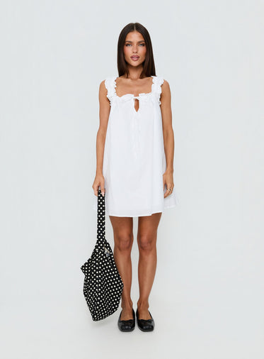 spaghetti strap denim dress STRAPPY OPEN BACK DENIM DRESS M / DENIM