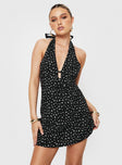 product Princess Polly V-Neck  Lanier Mini Dress Black Floral