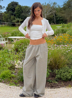 Lunea Concealed Waistband Pants Multi Check
