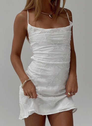 Celena Mini Dress White / Floral