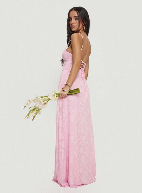 South Of France Maxi Dress | Pink | Womens | Princess Polly Lower Impact South Of France Maxi Dress | Pink | Womens | Princess Polly Lower Impact