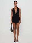 Hanah Playsuit Black