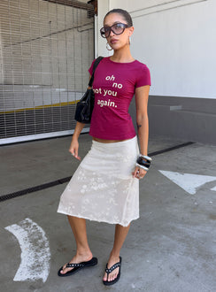 You Again Graphic Top Plum