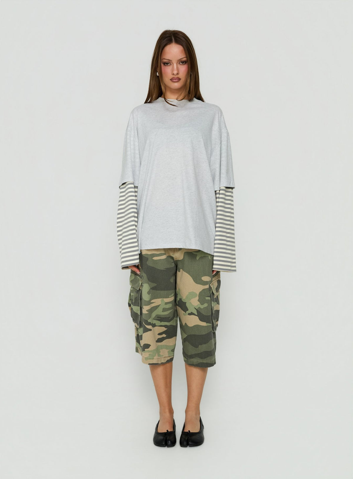 Bottega Shirt Ash Stripe