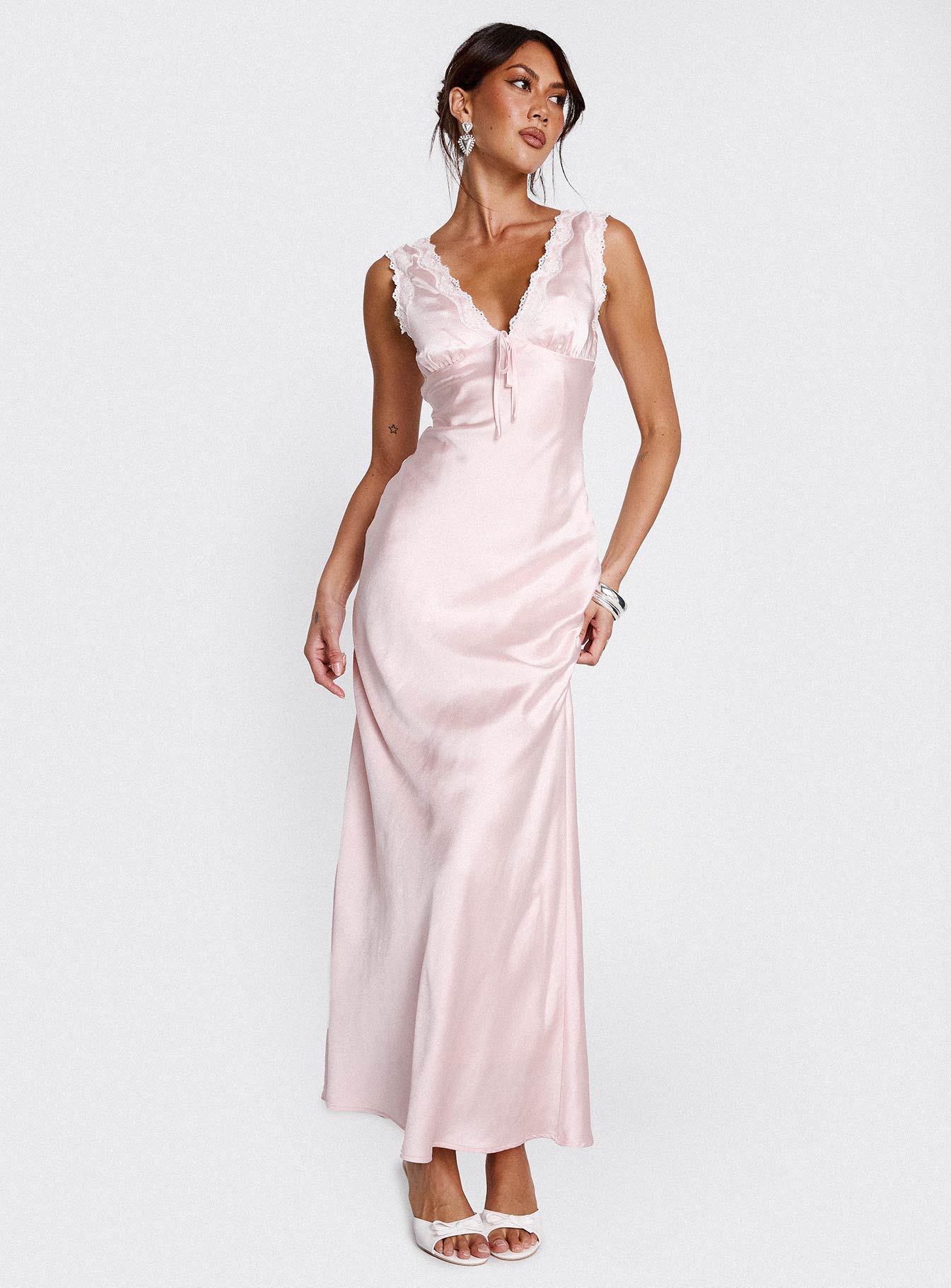 Liliya Lace Maxi Dress Pink | Princess Polly Liliya Lace Maxi Dress Pink | Princess Polly