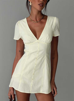 Loveliness Playsuit Lemon
