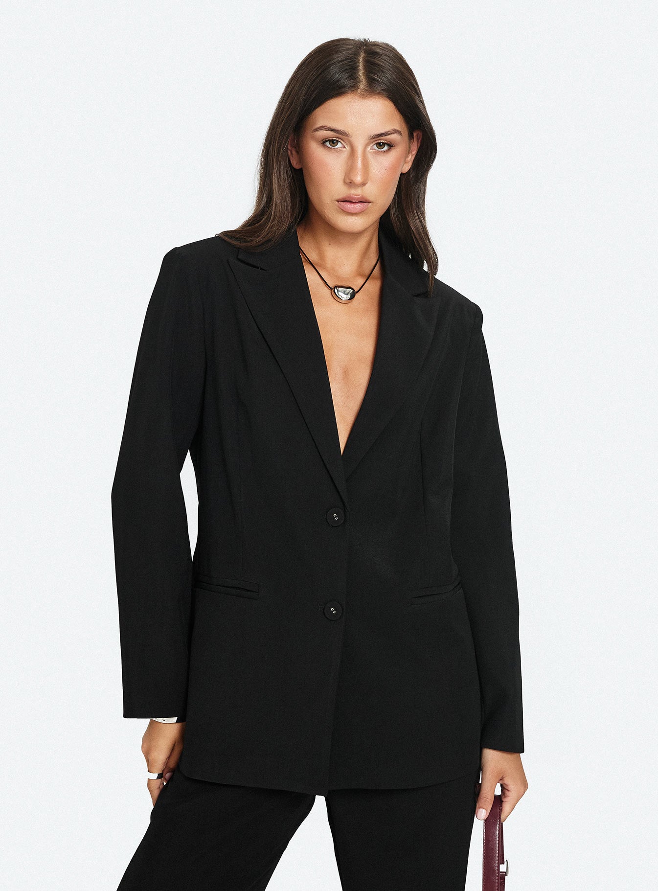 Crowd Pleaser Oversized Blazer | Black | Womens | Princess Polly Lower Impact Crowd Pleaser Oversized Blazer | Black | Womens | Princess Polly Lower Impact