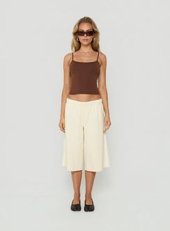 Sayllor Longline Sweat Shorts Cream