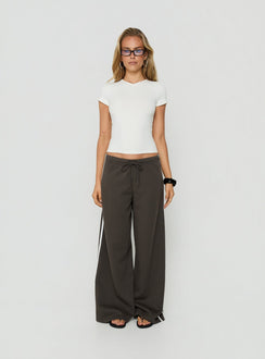 Kennah Wide Leg Sweat Pants Iron Grey