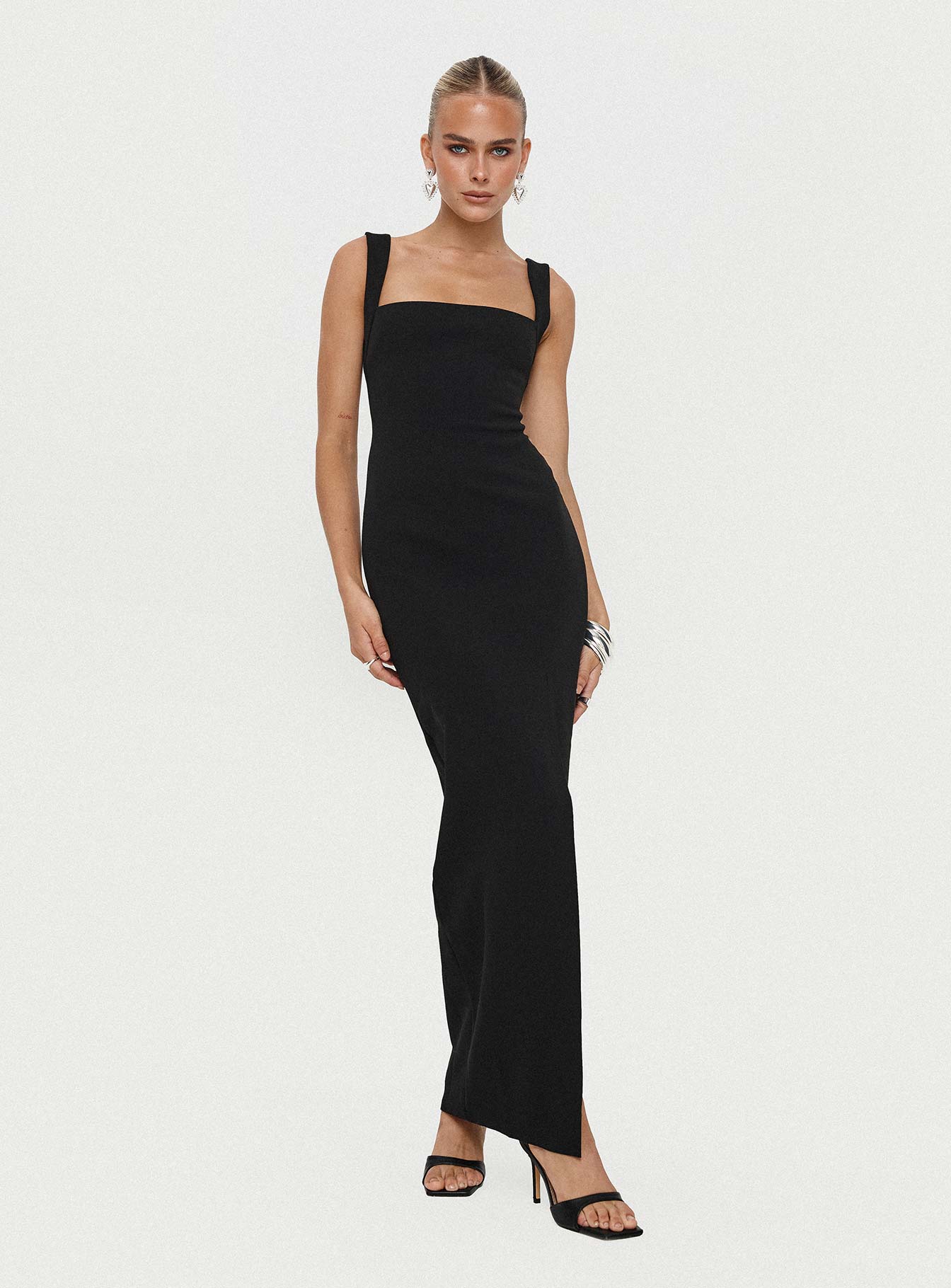 Black tall maxi dress sale
