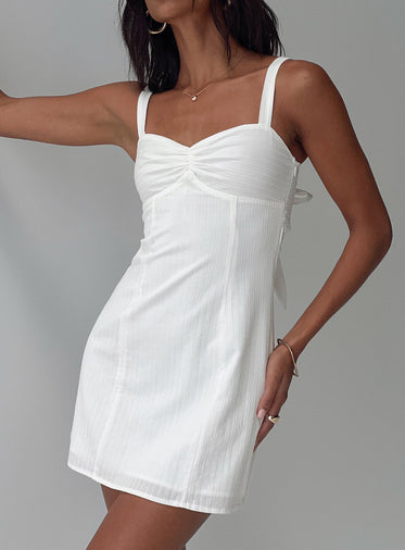 Summer Isles Mini Dress White
