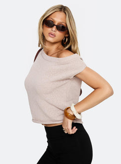Ashfield Off Shoulder Top Oat