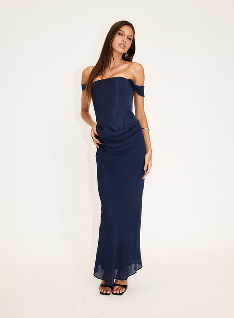 corset dress navy blue Off the Shoulder Navy Blue Corset Short Party Dress Ohmollydress