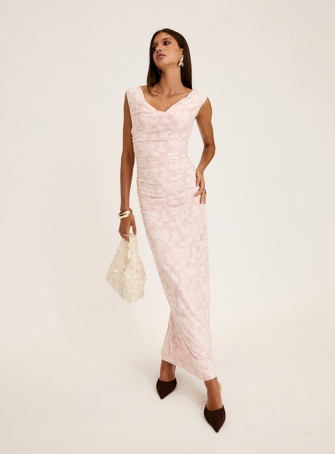 Kristeen Cowl Neck Maxi Dress | Blush Pink | Womens | Princess Polly Kristeen Cowl Neck Maxi Dress | Blush Pink | Womens | Princess Polly