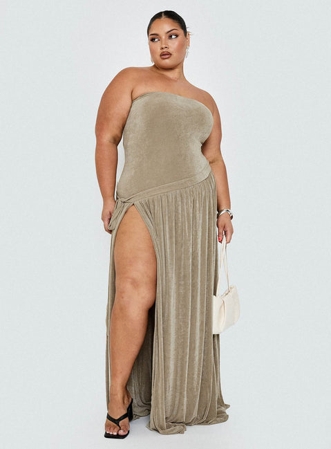 princess polly curve dresses Princess Polly Curve + Alissa Midi Dress Green Curve
