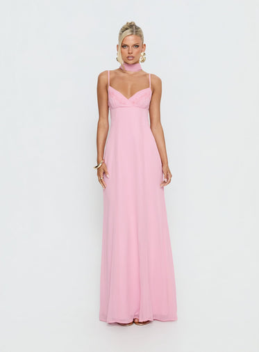 pink baby shower dresses V-neck Soft Tulle Ruffled Maternity Baby Shower Dress