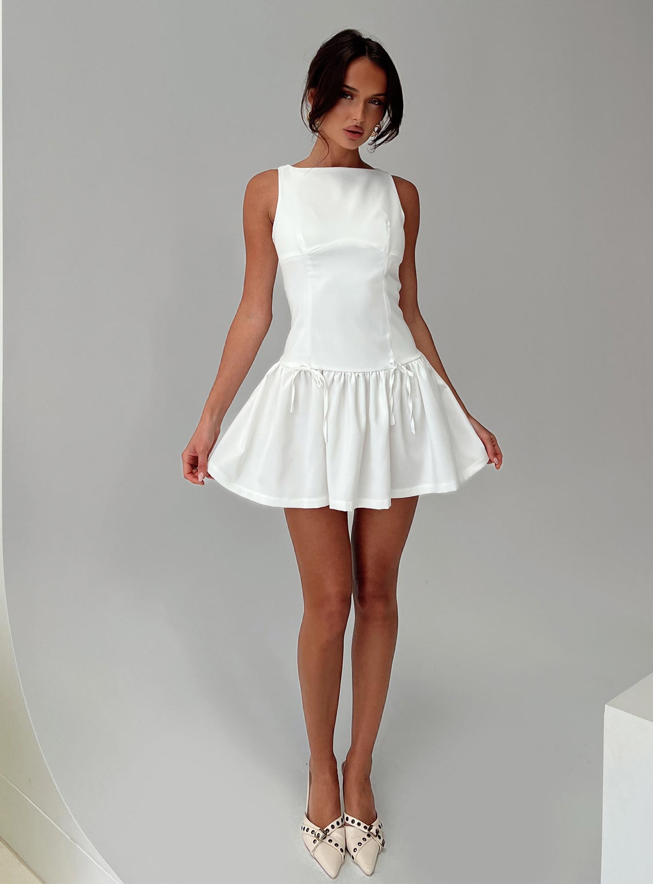 Milienne Mini Dress White | Princess Polly Milienne Mini Dress White | Princess Polly