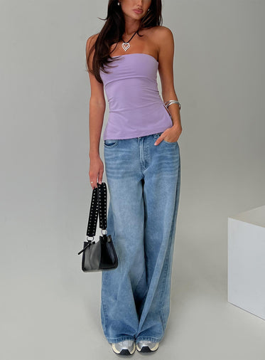 Strutter Strapless Top Purple