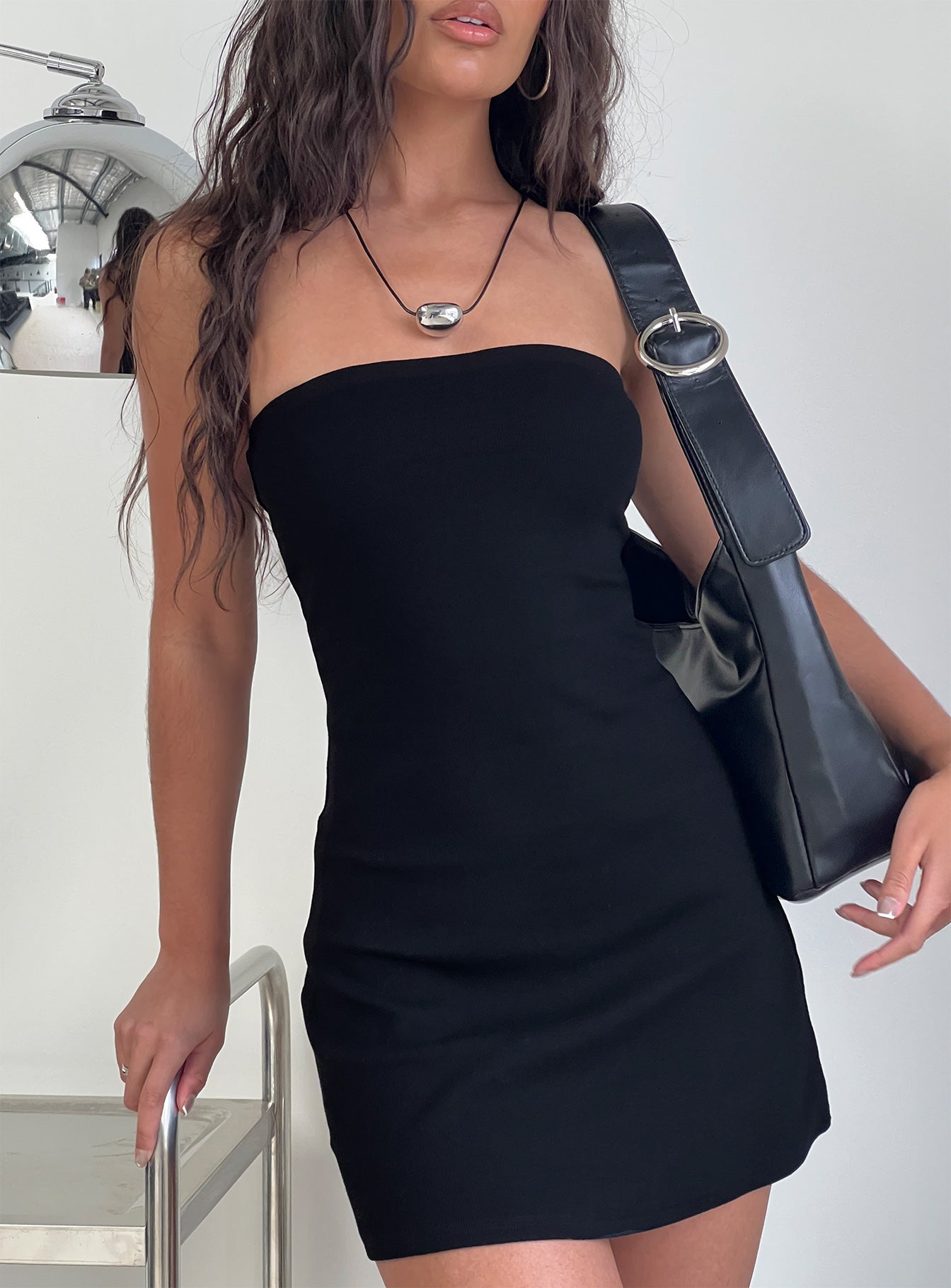 Baseline Strapless Mini Dress Black | Princess Polly Baseline Strapless Mini Dress Black | Princess Polly