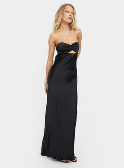 Faviola Strapless Maxi Dress Black