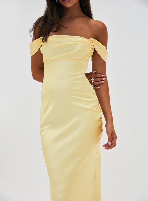 Azura Off The Shoulder Maxi Dress | Yellow | Womens Azura Off The Shoulder Maxi Dress | Yellow | Womens