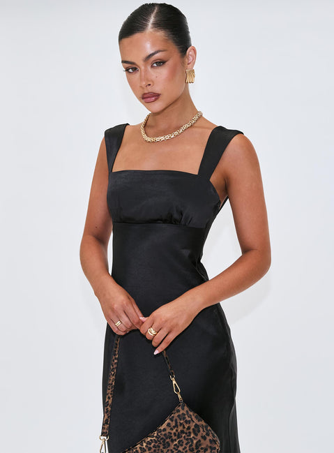 radioactive bias cut maxi dress Radioactive Bias Cut Maxi Dress Black