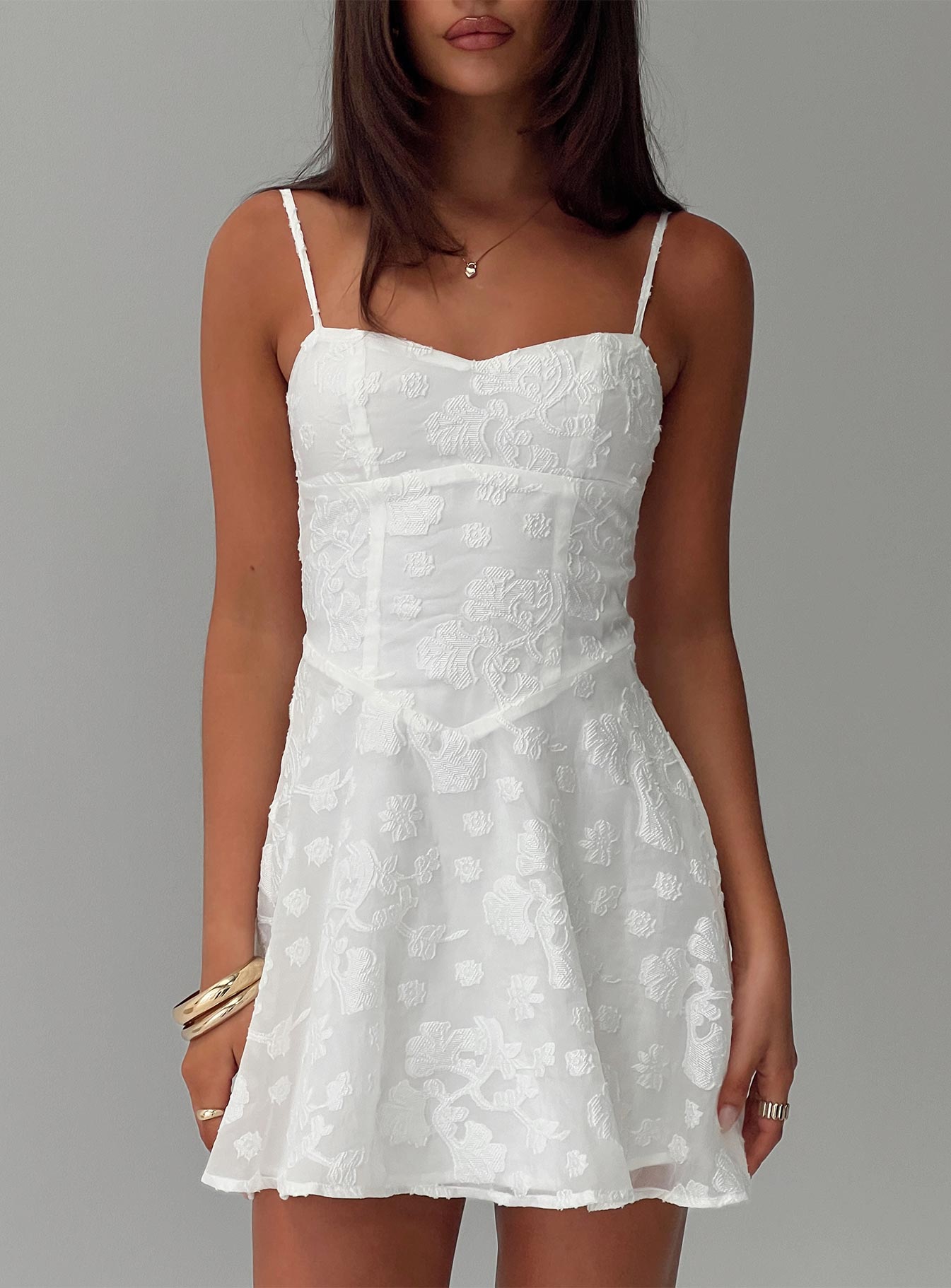 New Chapters Broderie Mini Dress White | Princess Polly New Chapters Broderie Mini Dress White | Princess Polly