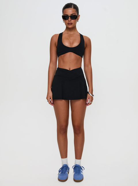 Pulse Active Halter Crop Black