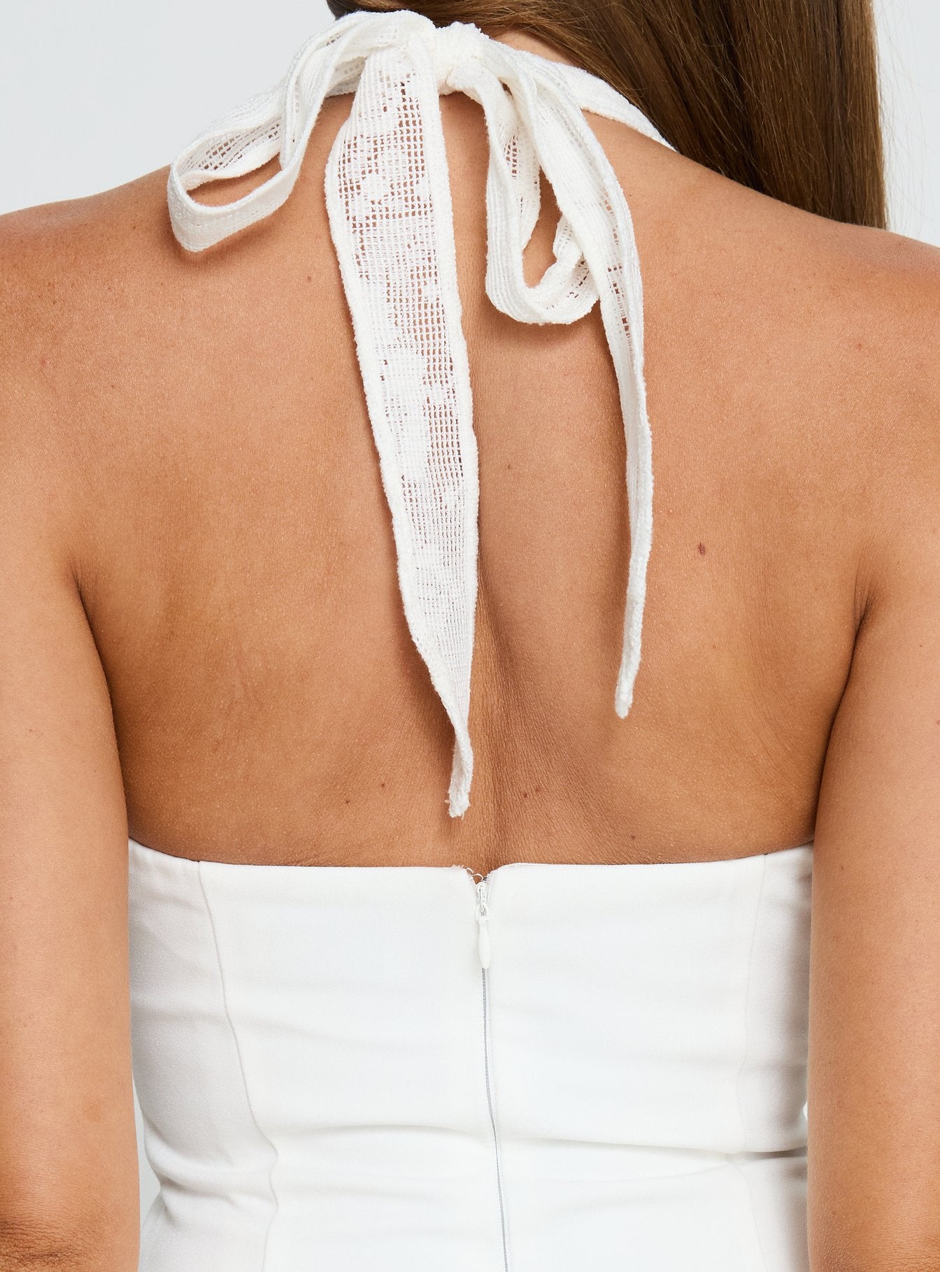 Josanna Lace Halter Mini Dress White | Princess Polly Josanna Lace Halter Mini Dress White | Princess Polly