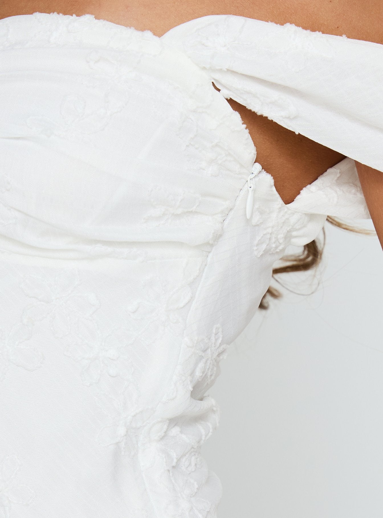 Rozerie Off Shoulder Mini Dress White | Princess Polly Rozerie Off Shoulder Mini Dress White | Princess Polly