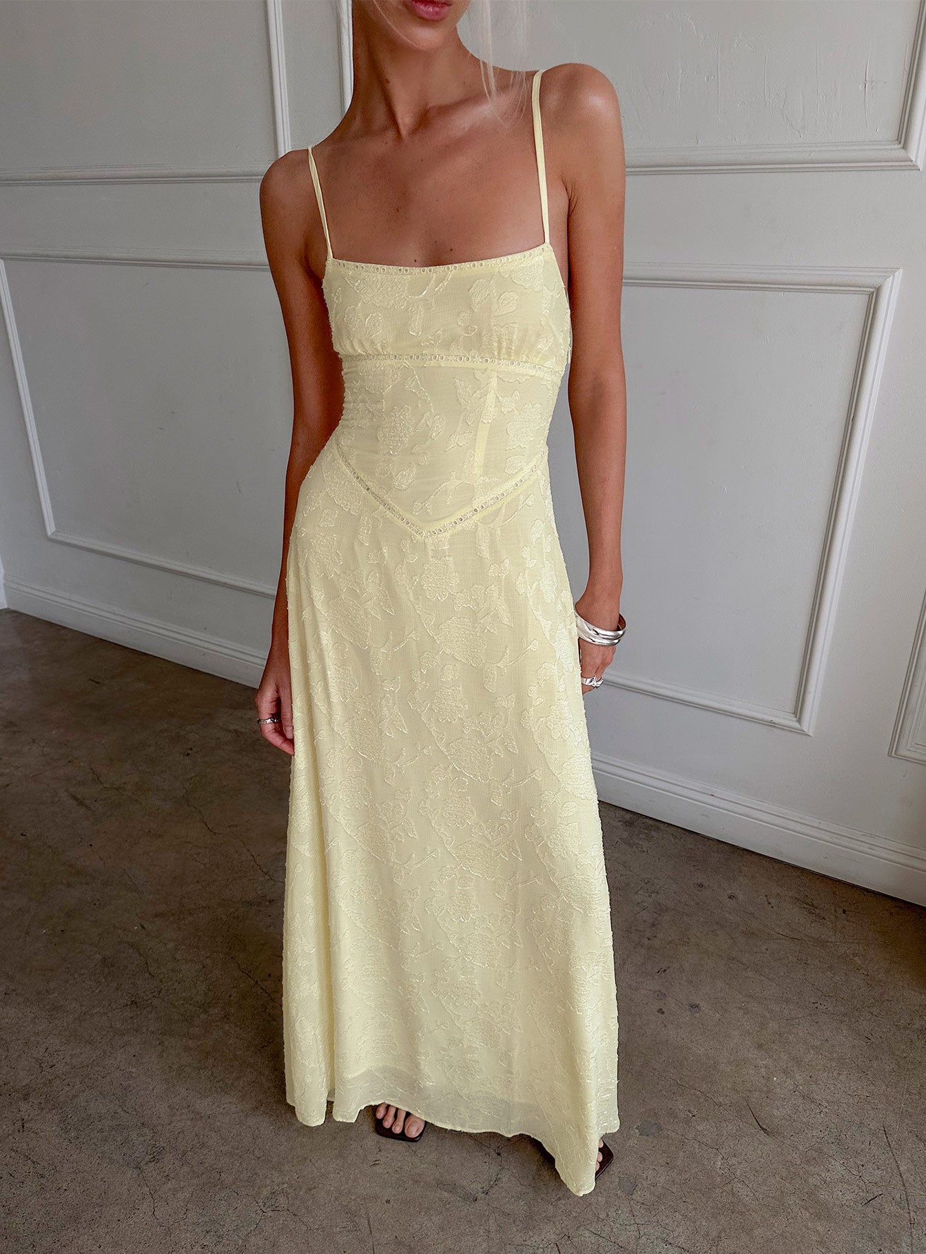 South Of France Maxi Dress | Yellow | Womens South Of France Maxi Dress | Yellow | Womens
