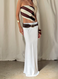 Jodie Maxi Skirt White