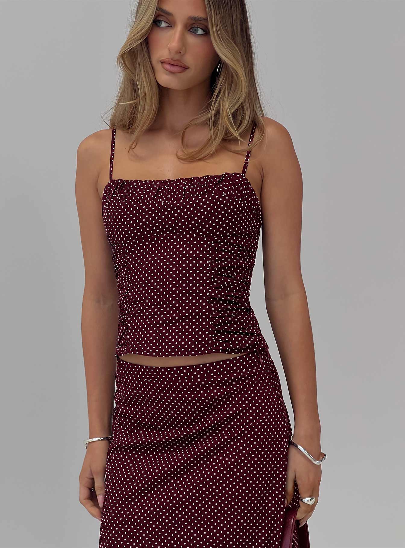 Shining Mirrors Set Burgundy