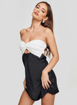 Shellie Mini Dress Black / White