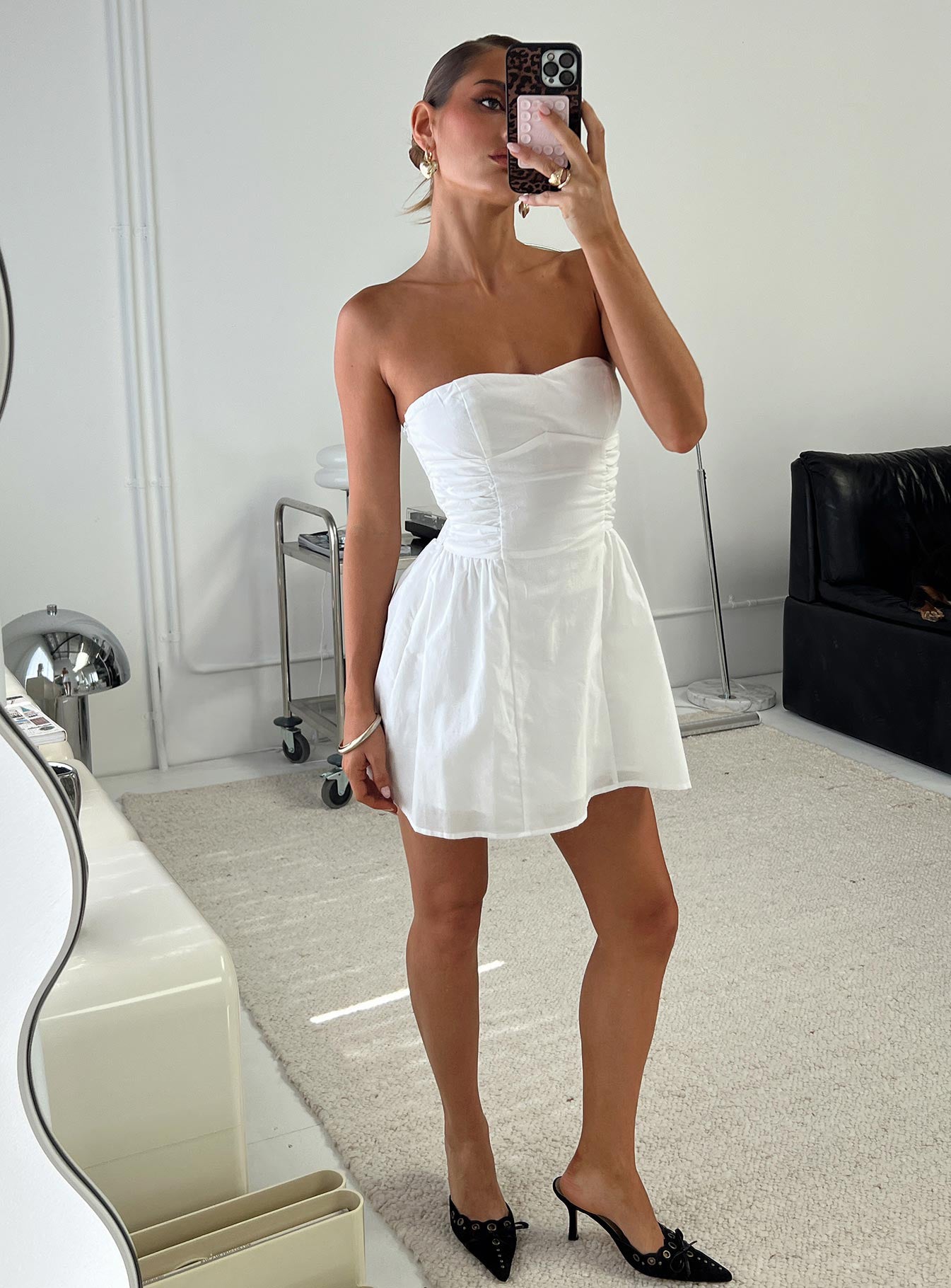 Sybille Strapless Mini Dress | White | Womens Sybille Strapless Mini Dress | White | Womens