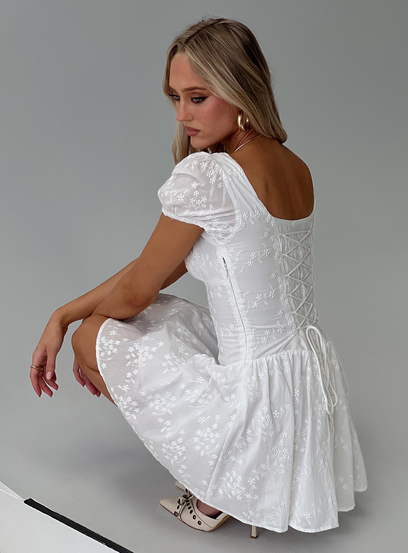 Lethia Corset Mini Dress White | Princess Polly Lethia Corset Mini Dress White | Princess Polly