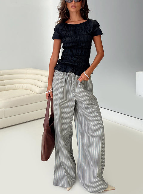 front view of model wearing Princess Polly Lucea Pants Multi High Waisted Pants 