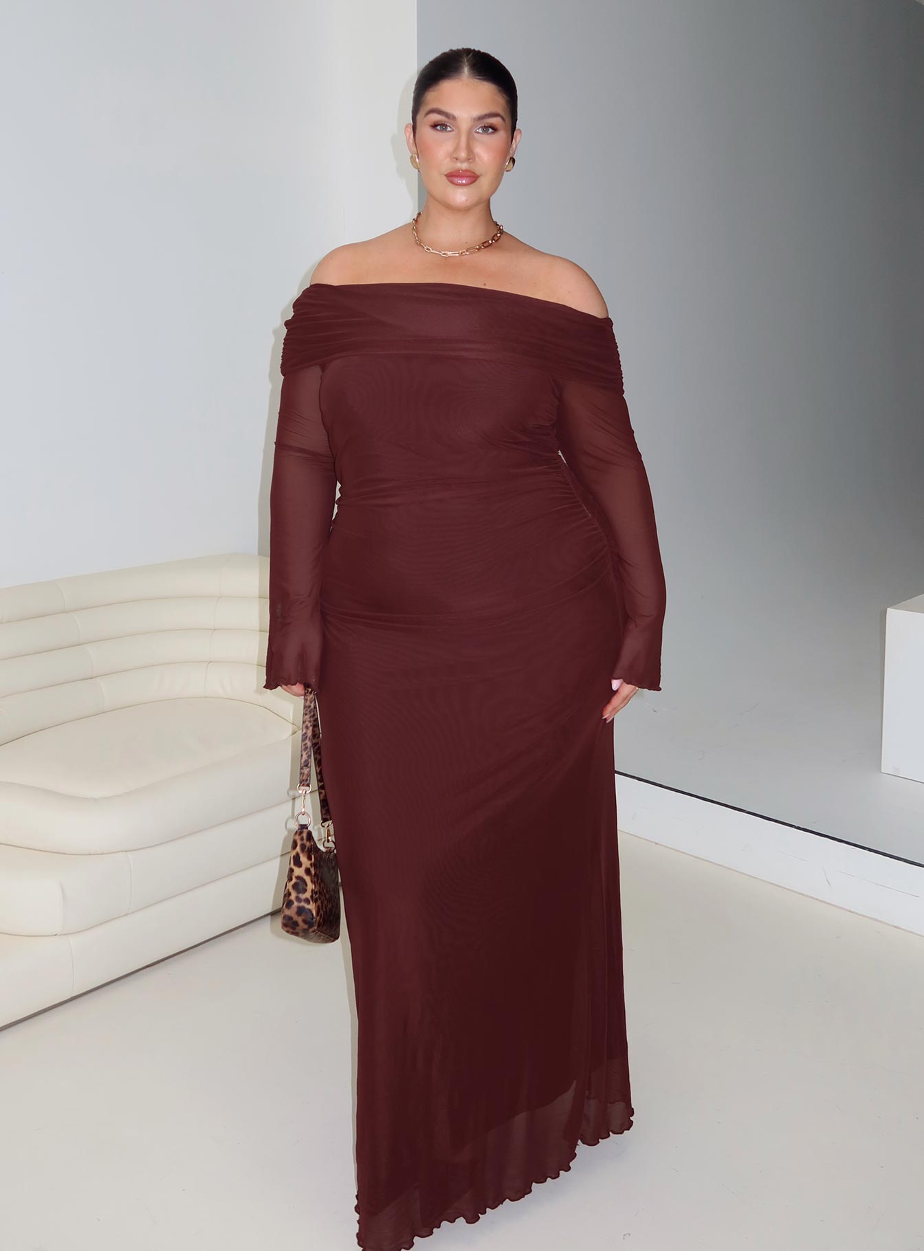 consideration maxi dress chocolate Consideration Maxi Dress Chocolate