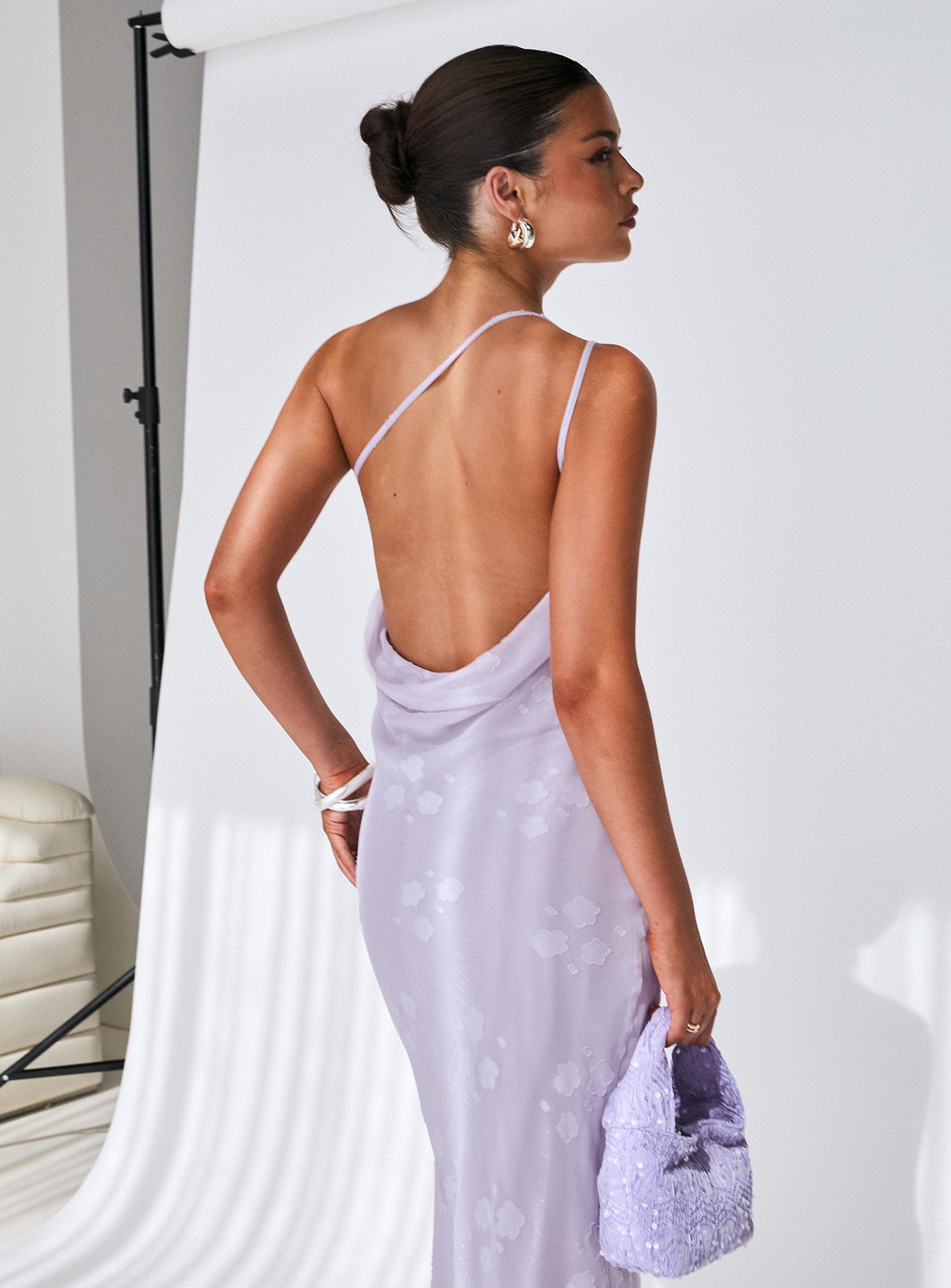 one shoulder dress princess polly Spritzia One Shoulder Maxi Dress | Blue | Womens