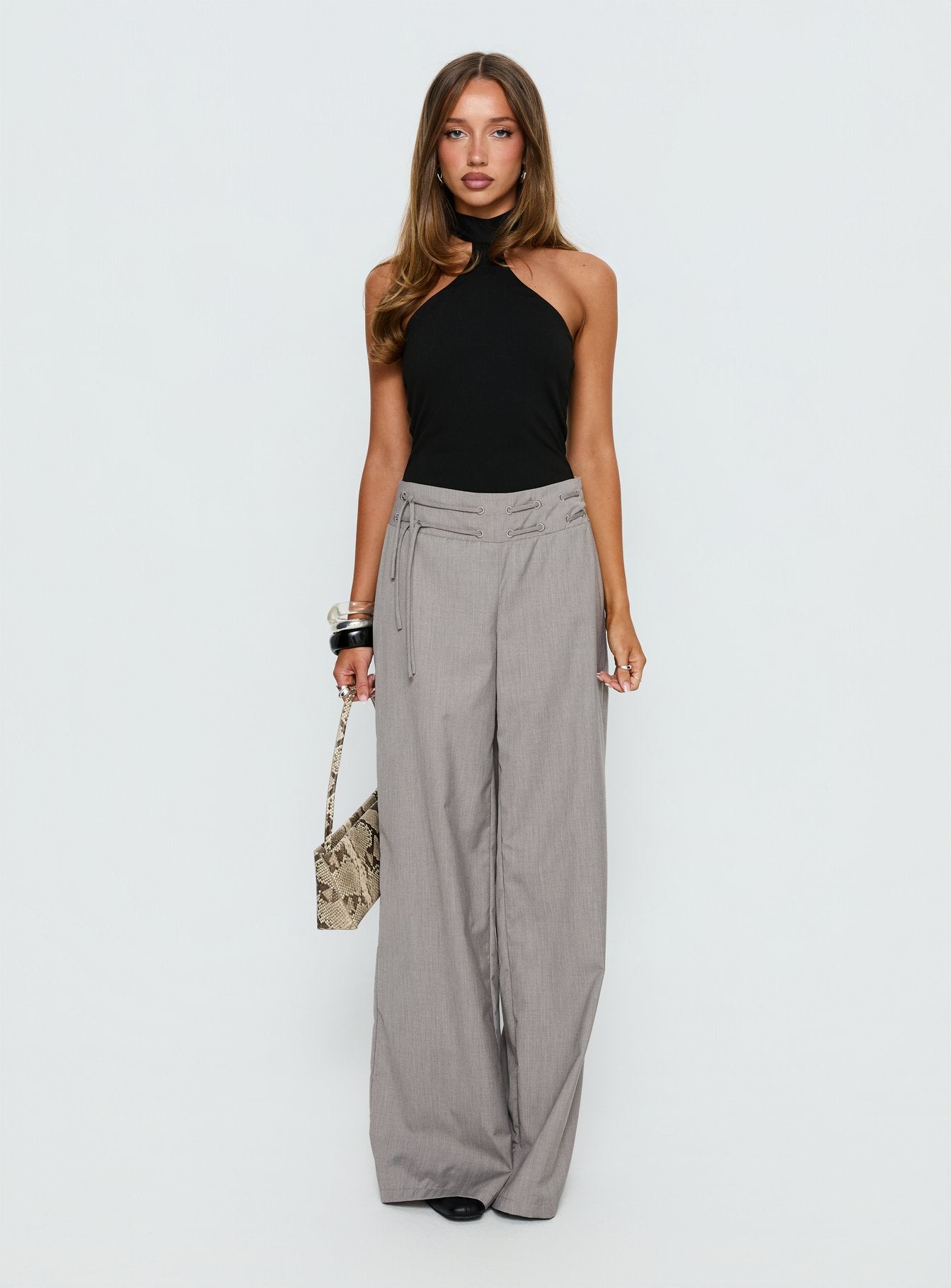 Luanda High Neck Bodysuit Black Sleeveless 