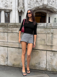 Elaia 3/4 Sleeve Top Black