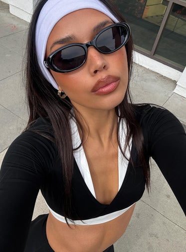 Vitality Long Sleeve Active Crop Black