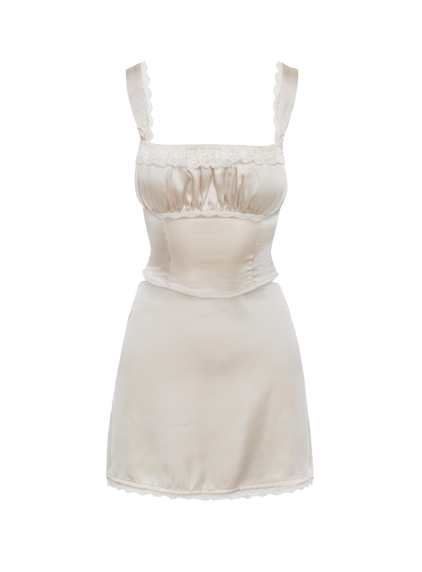 Acela Satin Set Cream Curve