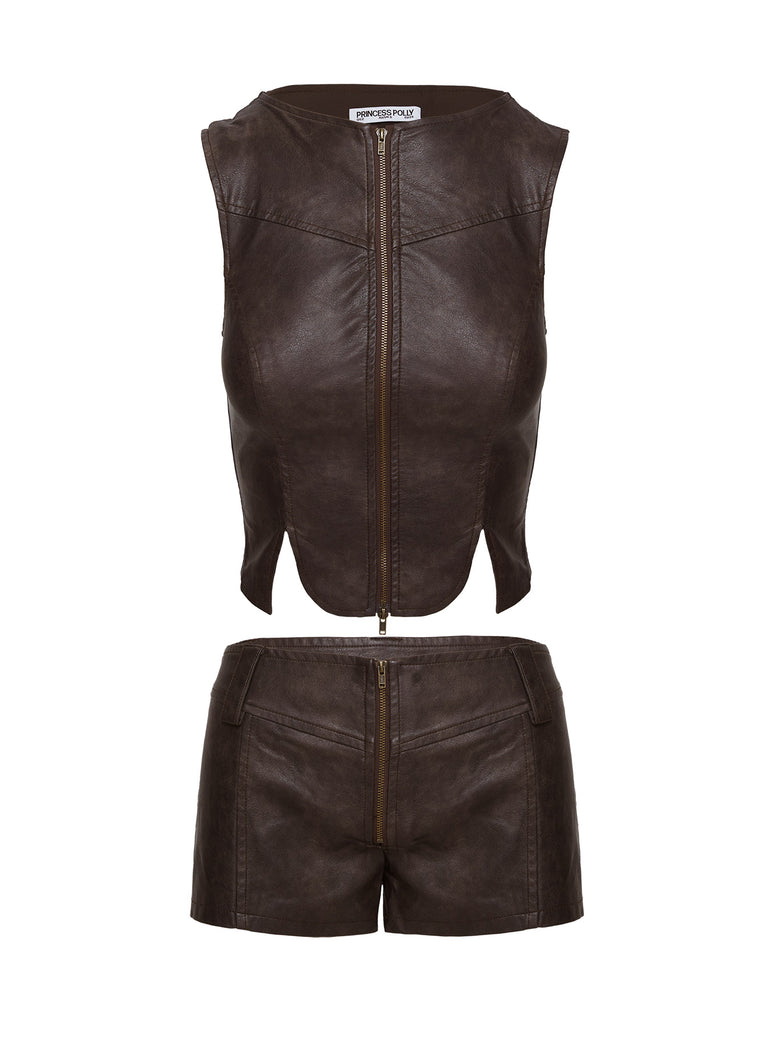 Quesia Faux Leather Set