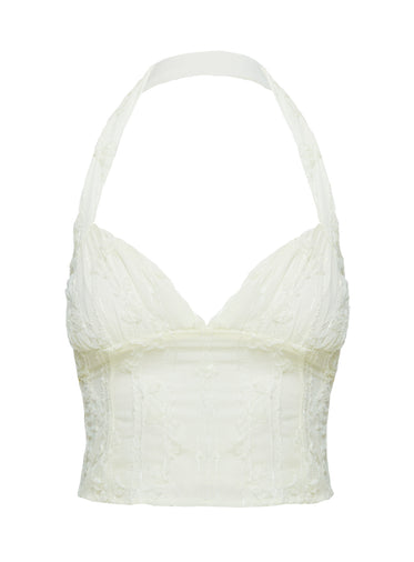 Aspyn Halter Top Yellow