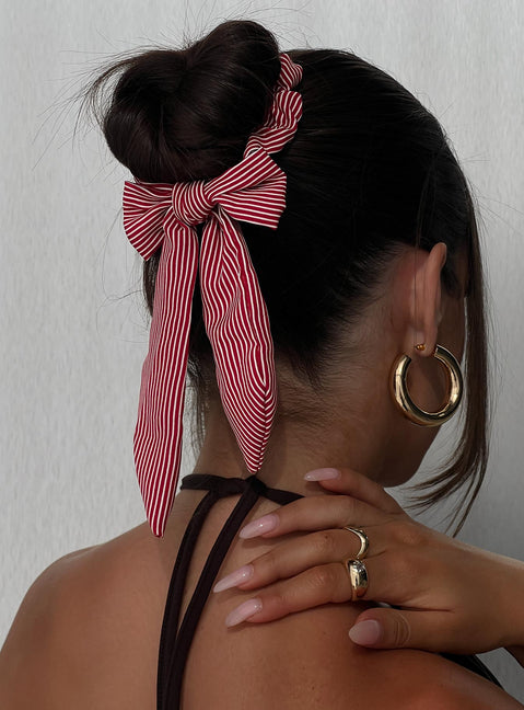 Adalynne Srunchie Pink Stripe