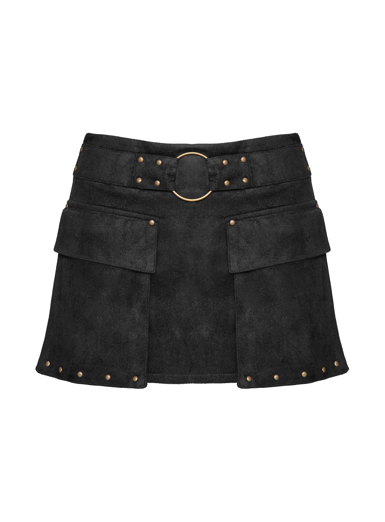 product Princess Polly Aventura Hardware Skort Black High Waisted Shorts 