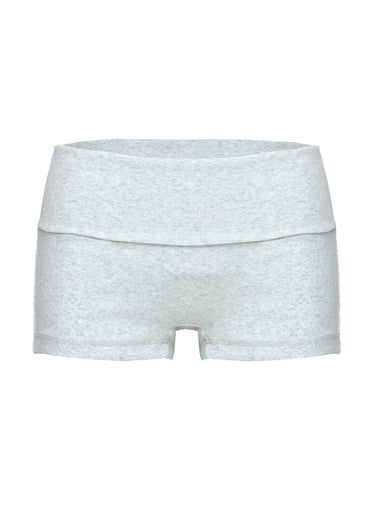 Baseline Low Rise Rib Shorts Grey Marle